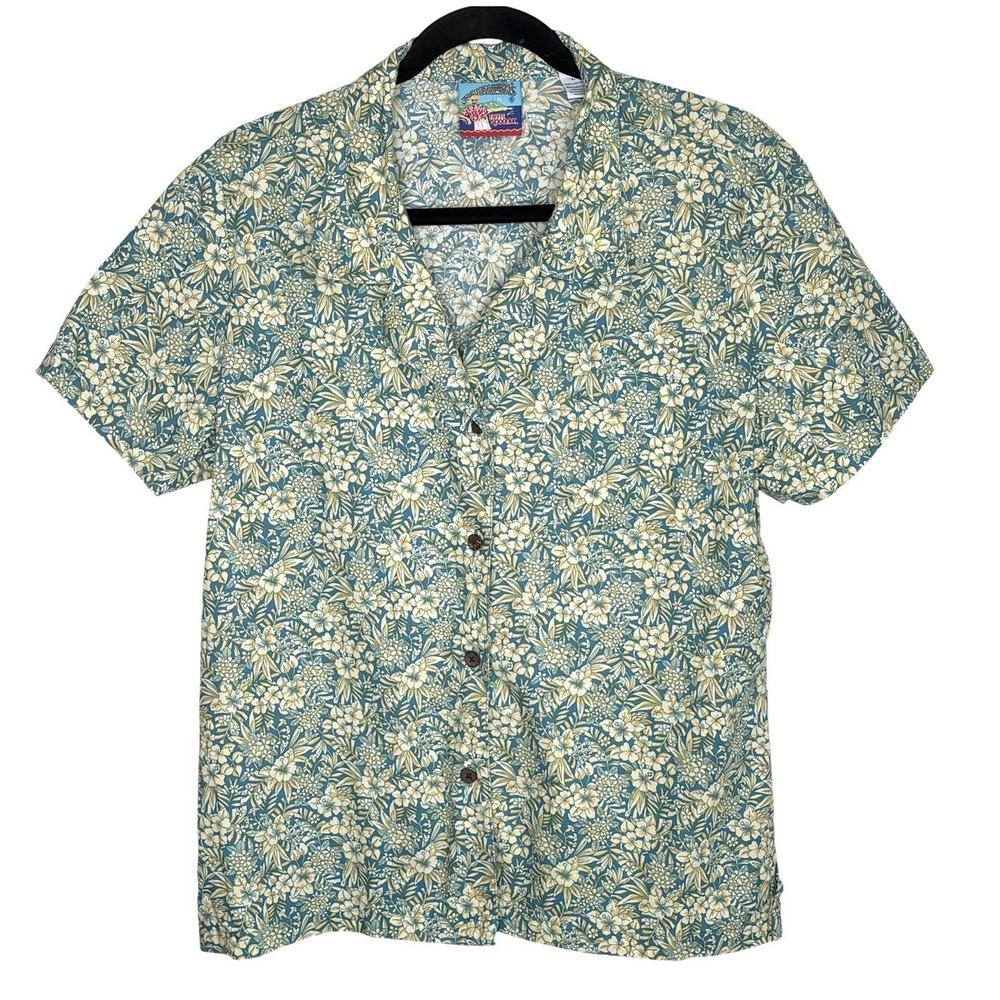 Reyn Spooner Joe Kealoha Hawaiian Aloha Shirt Boys Large Floral Tropical Resort